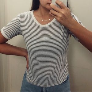 Brandy Melville John Galt Striped Shirt